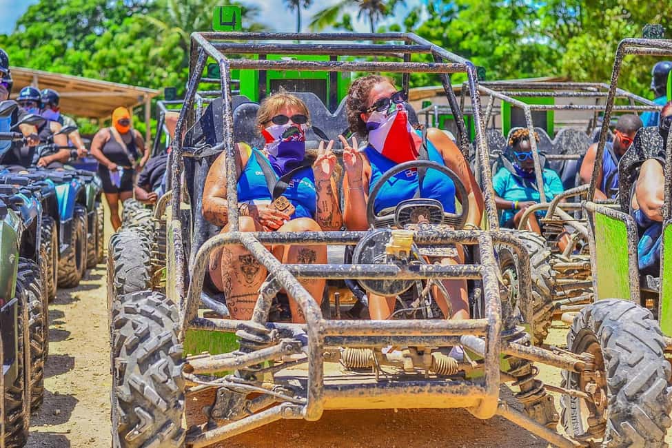 ATV and Buggy Excursion 4x4 in Punta Cana with Water Cave - Macao Beach break: stunning shoreline with strong wave reality