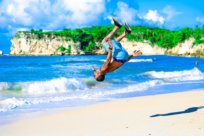 ATV to Macao Beach and Water Cave with Organic Farm - Macao Beach break: sand time with dramatic limestone walls