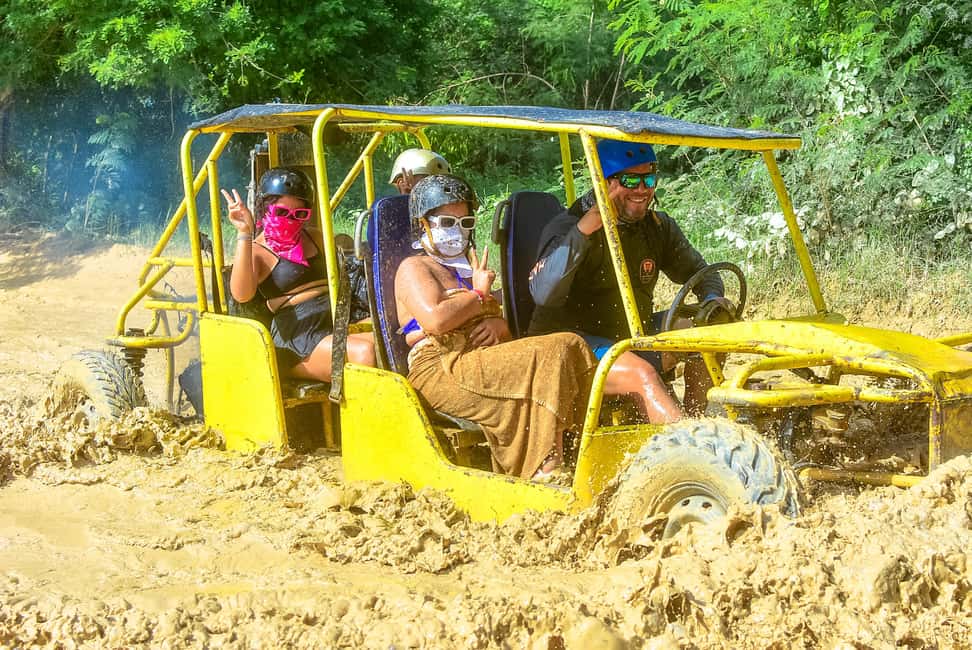 Buggy Tour in Punta Cana: Mamajuana - Coffee - Swimming in Cenote and Macao Beach - Macao Beach finish: white sand, turquoise water, and real public-beach energy