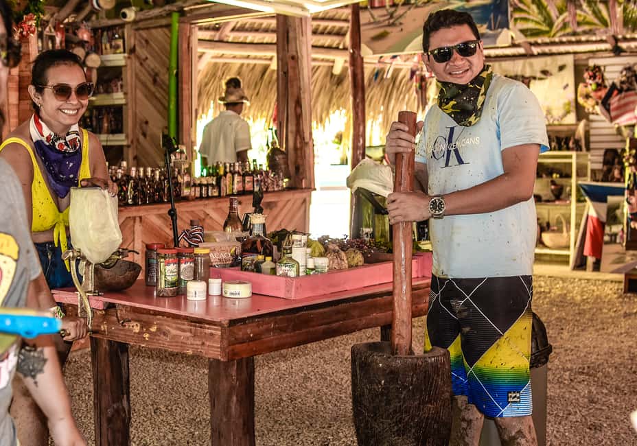 From Punta Cana: Countryside Off-Road Buggy Adventure - Macao Beach time: white sand, clear water, and sales talk