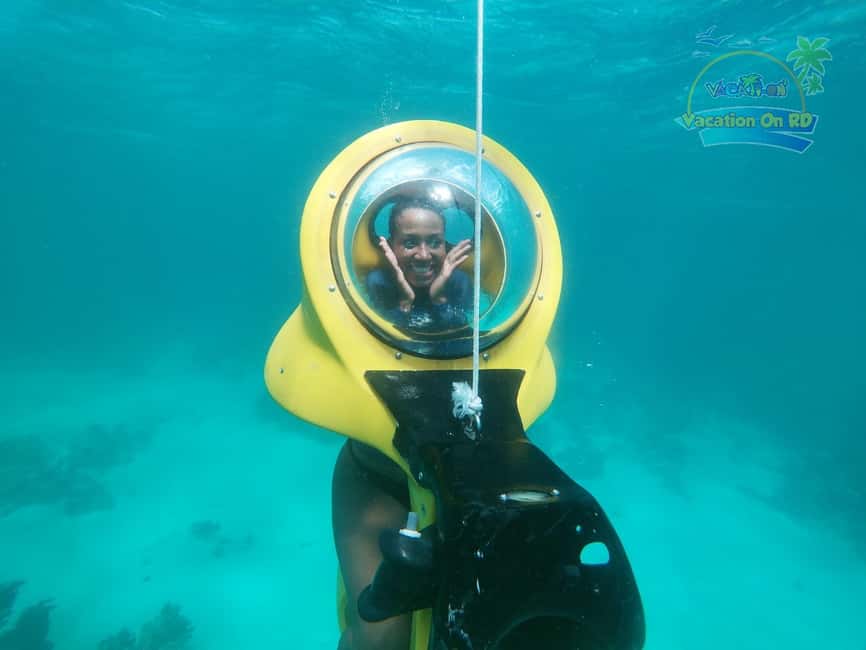 From Punta Cana: ScubaDoo, Snorkel & Glass Bottom Boat Tour - The Panoramic One glass-bottom boat: pretty views, sometimes a short ride