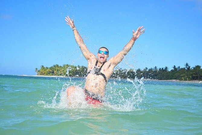 Full Day ATV Experience and Booze Cruise with Open Bar - Natural Pool Stop: Shallow Water, Drinks, and Music