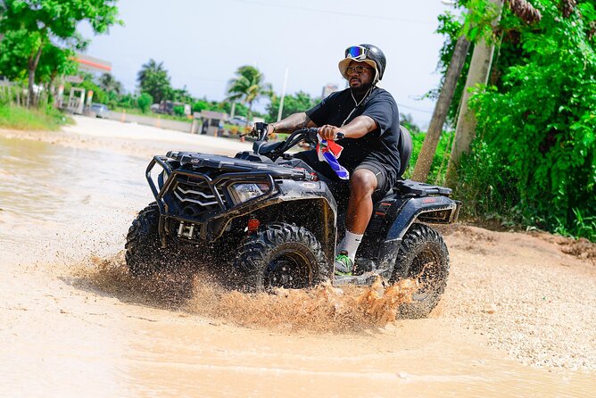 Half-Day Adventure 4x4 ATV, cenote and Macao beach in Punta Cana - Los Hoyos del Salado Cenote: A 25-Foot Water Cave Moment