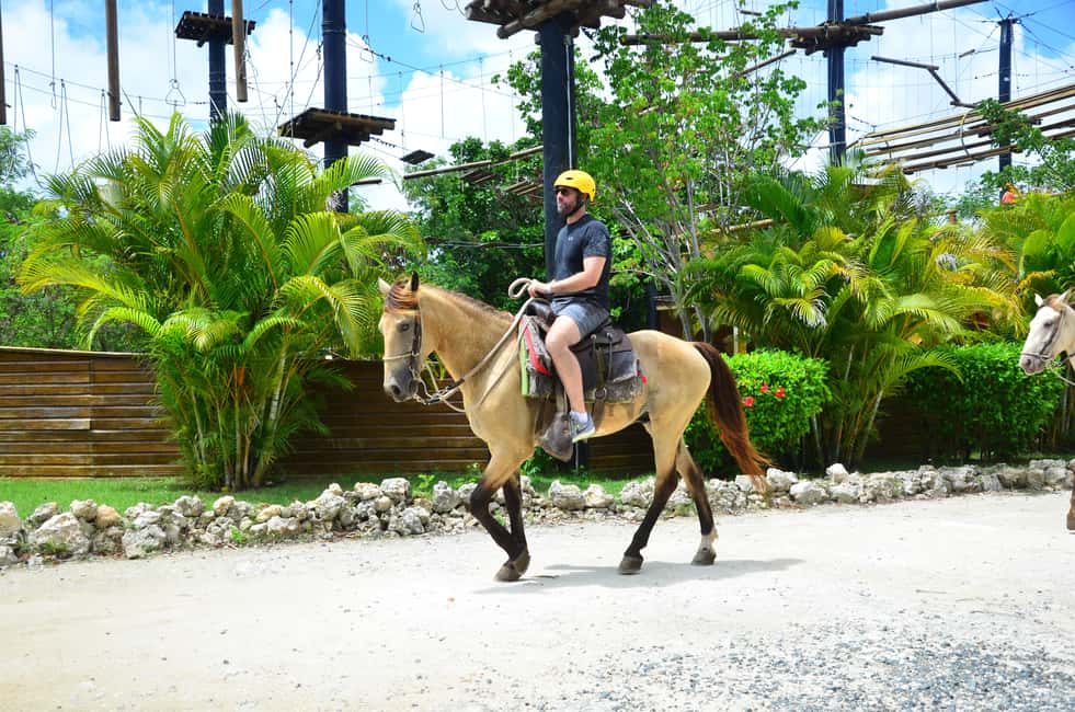 Punta Cana: Bavaro Adventure Park Full-Access Ticket & Lunch - Jungle River and Waterfall Pool: Fun Water Zones With Real Bug Season