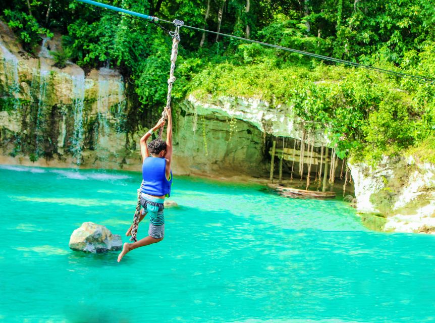 Punta Cana: Blue Hole and Scape Park Cap Cana Entry Ticket - Blue Hole and Cenote Trail: where the water does the talking