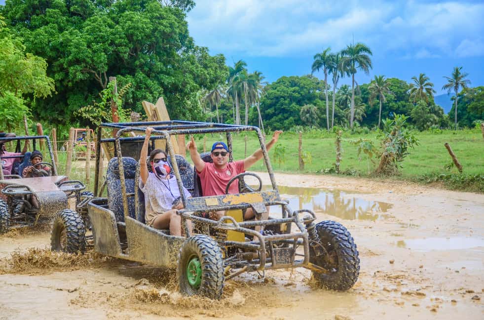 Punta Cana: Countryside and Macao Beach Half-Day Buggy Tour - Macao Beach Time: Sand, Waves, and Cliff Views