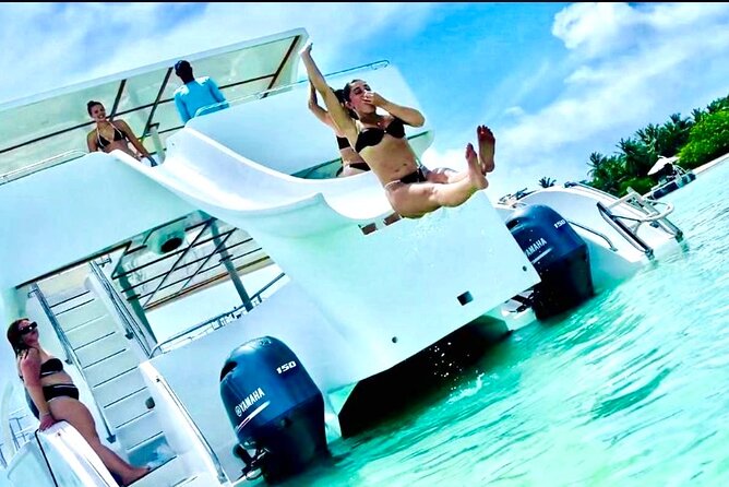 Punta Cana Party Booze Cruise, open bar, snorkeling Only Adult - Sandbar Natural Pool and the Floating Water Pad Hang
