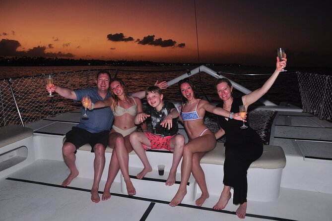 Punta Cana Sunset Catamaran Cruise with BBQ, Champagne & Music - Private Punta Cana sunset cruising, but with real comfort